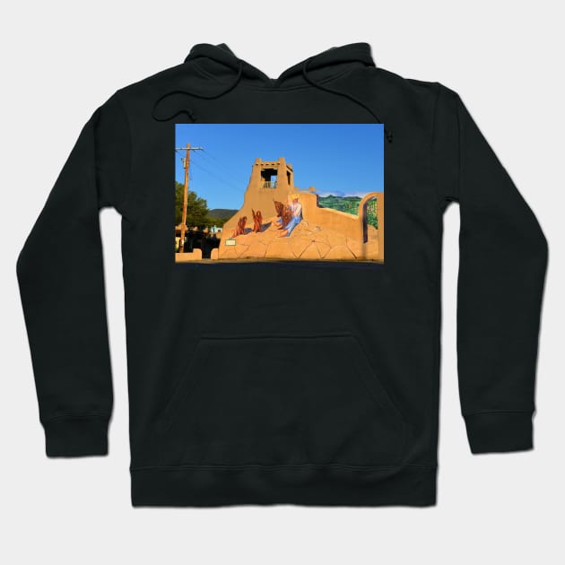 Moon over Taos Hoodie by dltphoto